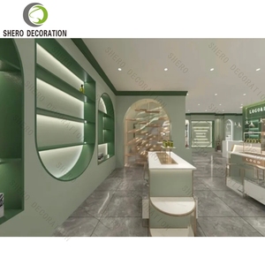 ชั้นวางโชว์เครื่องสำอางแฟชั่นร้านเครื่องสำอางชั้นวางเครื่องสำอางปรับแต่งได้สำหรับการออกแบบตกแต่งภายในร้านเครื่องสำอาง - Product Image 2