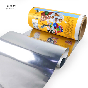 Film d'emballage de Biscuits en plastique imprimé en usine directe Film d'emballage d'emballage d'animal de dessin animé BOPP blanc métallique personnalisé - Product Image 4