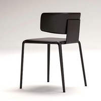 Chaise de salle à manger moderne minimaliste italienne en métal avec accoudoirs en cuir, chaise selle haut de gamme avec dossier de style nordique pour la maison
