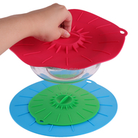 Cuisson sûre en gros ébullition sur le couvercle du micro-ondes bouchon de déversement en silicone couvercle de casserole