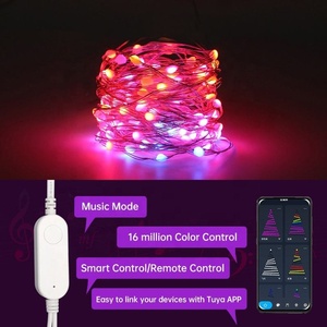 Tira de luces Led Rgb con Wifi para Navidad, tira de luces de 5m y 10m para árbol de Navidad - Product Image 1