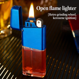 Encendedor <span class=keywords><strong>de</strong></span> Queroseno Retro <span class=keywords><strong>de</strong></span> Alta Calidad, Cámara <span class=keywords><strong>de</strong></span> Combustible Transparente, Rueda <span class=keywords><strong>de</strong></span> Encendido, Llama <span class=keywords><strong>de</strong></span> Moda, Regalo para Hombre - Product Image 6