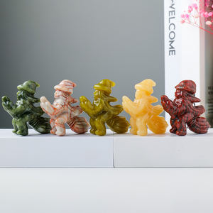 <span class=keywords><strong>Bruja</strong></span> voladora de cristal natural tallada a mano, artesanía de tallado con broche, regalo de decoración de halloween, venta al por mayor - Product Image 2