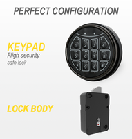 Cerraduras Inteligentes Digitales Personalizadas del Programa Qidots con Función de Retardo de Tiempo, Teclado de Contraseña con Bloqueo por Intentos Incorrectos, Cerradura Inteligente para Caja Fuerte de Armas