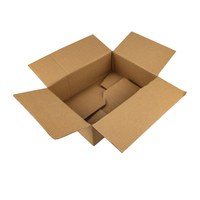 Venta caliente de papel Kraft corrugado envío Comercio electrónico caja de embalaje caja de correo personalizada para productos de belleza