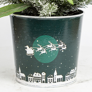 Co-Arts Indoor Plush Snow Flock Table Top Christmas <b>Tree</b> - Product Image 3