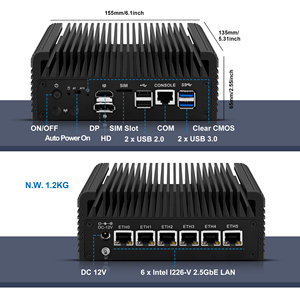 Mini PC Sin Ventilador CWWK J6413 de 4 Núcleos, Dispositivo Micro OPNsense, LAN de 2.5 GbE, SATA3.0, SSD, DDR4, AES-NI, HD, DP, Router, Mini Ordenador - Product Image 3