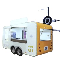 Camionnette de restauration rapide mobile électrique, entièrement équipée, neuve, en fibre de verre, mini, d'occasion, pour pizzas et barbecues, à prix abordable