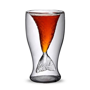 Tasses de noël en verre borosilicate, à <span class=keywords><strong>double</strong></span> <span class=keywords><strong>paroi</strong></span>, borosilicate, originales, pour hommes - Product Image 2