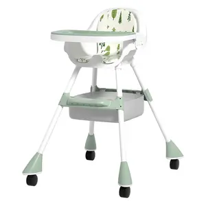 Grosir kursi makan bayi anak bayi portabel kursi makan pengaman dapat diatur kursi tinggi makan bayi