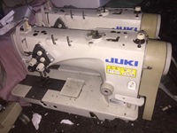 Machine à coudre industrielle à point noué à 2 aiguilles semi-secques Juki LH-3528A d'occasion
