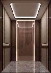 Ascenseur de passagers moderne en acier inoxydable à entraînement AC, traction sans engrenages, facile à utiliser, capacité de 400 kg pour usage hôtelier et résidentiel - Product Image 2