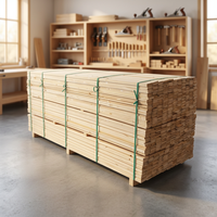 Solid Pine Wood Lumber Water Resistant Timber for Certified Kiln-Dried Construction Use