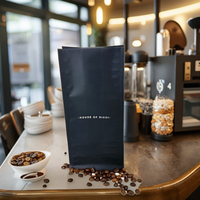 Sacs d'emballage personnalisés à faible MOQ, recyclables en PBAT, à fermeture éclair, anti-odeur, avec logo, pour l'emballage du café et des biscuits
