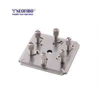 Soporte de Pulido de Fibra Óptica para Ferrules de PC de 6 Posiciones para Ferrules de 1.25 mm Compatible con Tipos de Conector FC/SC/LC/ST
