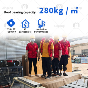 Thuận tiện Modular tam giác thép nhà tiền chế màu xanh lá cây nhà không thấm nước Modular đúc sẵn nhà ở - Product Image 5