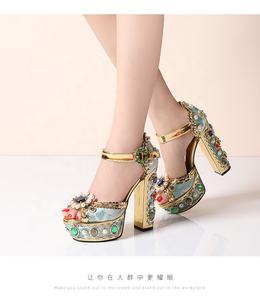 <span class=keywords><strong>Sandali</strong></span> Estivi da Donna in Vera Pelle 2020 <span class=keywords><strong>Sandali</strong></span> Gladiatore Romani con Tacco Spesso 14cm <span class=keywords><strong>Sandali</strong></span> con Piattaforma da Donna Taglie Grandi <span class=keywords><strong>42</strong></span> 43 - Product Image 3