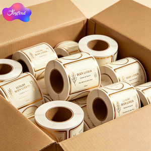 Étiquettes d'emballage personnalisées imperméables en vinyle en rouleau, logo personnalisé, étiquettes de luxe, étiquettes pour produits, autocollants personnalisés avec logo - Product Image 4