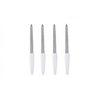 Lime à ongles double face en acier Winmore Salon, avec pointe aiguë et design antidérapant, 154 mm, pour un soin efficace des ongles