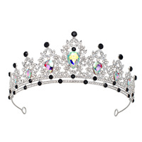 Süße Bunte Strass Vintage Diademe Romantische Pagodenform Weibliche Haaraccessoires Anpassbare Silberne Hochzeits-Tiara