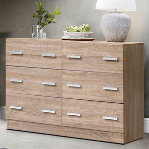 <strong>Modern</strong> Living Room <strong>Grey</strong> Wood Storage <strong>Sideboard</strong> - Product Image 2