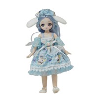 Vêtements de poupée BJD en plastique de 30 cm, robe de princesse Lolita de style occidental, robe mignonne multi-articulée et mobile, jouet à habiller, cadeau d'anniversaire