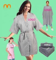 Peignoir Kimono Personnalisé de Haute Qualité avec Poches pour SPA, Salon de Coiffure, Fête, Beauté, Femme, Robe de Chambre à Manches Longues Taille Standard