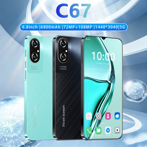 Lo smartphone di ultima generazione C67 5G ha un display da 6,8 pollici, una batteria da 6800mAh, supporta lo sblocco facciale AI, GPS, Dual SIM e rete globale. - Product Image 3