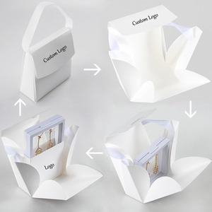 PE Film Handmade Luxury Jewelry Storage <b>Box</b> Dust-Proof Anti-Oxidation Square Transparent Display Bags for <b>Earrings</b> Necklaces - Product Image 6