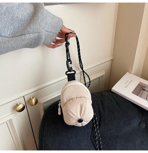 <span class=keywords><strong>Mini</strong></span> sac à bandoulière tendance en forme de casquette de baseball, étanche, avec rangement pour écouteurs et porte-clés - Product Image 5