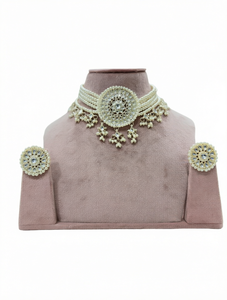 Conjunto de Joyería Étnica Chapada en Oro con Aleación de Circonio, Imitación de Perla, Forma XOXO, para Mujer, Compromiso, Aniversario, Boda, Fiesta - Product Image 1