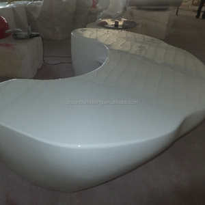 Nouveaux arrivages Comptoir de réception de luxe en PRF blanc moderne pour hôtels, <span class=keywords><strong>banques</strong></span>, studios, cinémas et hôpitaux - Product Image 2