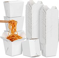 Caja de Papel Kraft Ecológica para Alimentos, Personalizable, Desechable, para Llevar, para Fideos y Pasta, Compostable, para Restaurantes, con Relieve