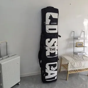 Zaino da sci di grande capacità con ruote a secco e separazione a umido <span class=keywords><strong>borsa</strong></span> da 1 pezzo in poliestere resistente - Product Image 3