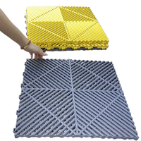 Panneaux de plancher de garage en plastique PP à emboîtement modulaire Intérieur Extérieur Magasin de voitures Parking Plancher Dalle Pavimento pour parking