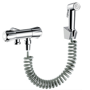 Kebersihan Pribadi Bidet Set Dinding Mount Shower Semprotan Toilet Sprayer Kit dengan Selang dan Valve