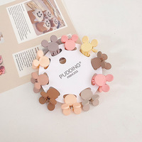Mini pinces à cheveux coréennes mignonnes, pinces à cheveux de princesse, accessoires pour cheveux doux pour femmes, petite pince à cheveux crème pour enfants