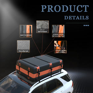 Podofo — accessoires de <span class=keywords><strong>voiture</strong></span>, sac de voyage étanche pour voitures avec 15 pieds cubiques, boîte de rangement pour transport de cargaison - Product Image 5