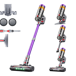 เครื่องดูดฝุ่นไร้สายมอเตอร์ไร้แปรงถ่านพร้อมไฟ LED ตัวกรอง HEPA เครื่องดูดฝุ่นไร้สายแบบพกพาน้ำหนักเบาสำหรับบ้านโรงแรมรถสัตว์เลี้ยง - Product Image 5