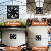 Ventilateur solaire mural de 14 pouces 60W pour serre et poulailler, extracteur d'air, ventilation d'air chaud