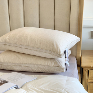 Hữu Cơ Chất Lượng Cao Len Cảm Thấy Gối Úc Len Tùy Chỉnh Nhà Sản Xuất Đường Viền Gối Khách Sạn Sang Trọng Giường Gối - Product Image 1