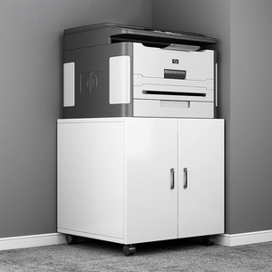 Anti-Rust <b>Metal</b> Printer <b>Cabinet</b> with Wheels High Load Capacity Printer Storage <b>Cabinet</b> for Office Buildings Mobile Copier Stand - Product Image 1
