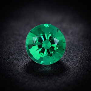 Esmeralda Verde Redonda de Corte Brillante, Gema Suelta Natural Creada en Laboratorio con Juego de Color/Fuego para Joyería - Product Image 6