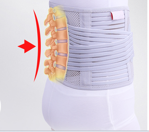 Ceinture de soutien lombaire pour hommes et femmes, réglable, respirante, pour décompression, fixation lombaire, été - Product Image 6