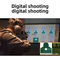 Simulateur de tir numérique Liangjia d'intérieur à double capacité, non gonflable, avec design 3D pour divertissement et amusement