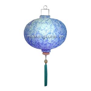 Oriental Handcrafted Silk & <b>Bamboo</b> <b>Lantern</b> Eco-Friendly Round Shape Home Decoration - Product Image 3