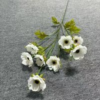 Fleurs en velours pour la décoration, mur de fleurs artificielles pour mariage, anémones artificielles pour la décoration d'événements