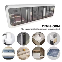 Maison préfabriquée de 40 pieds la plus populaire en Chine, villas portables personnalisables, maison-conteneur type cabine, porte en alliage, hôtel moderne à vendre