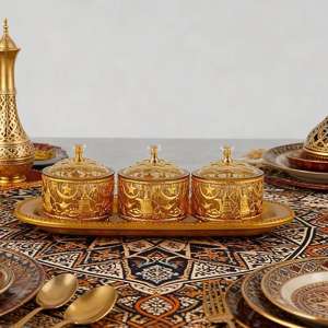 Istagifts hediyeler ortadoğu arapça festivali aperatif meyve depolama tepsileri yemek masası ramazan & Eid kutlama için malzemeleri kullanın - Product Image 2