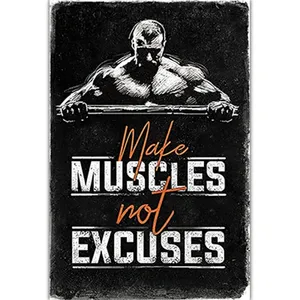 Citation de motivation musculation toile mur Art impression déco salle de sport Fitness sport affiche décor à la maison pour les amateurs de sport - Product Image 6